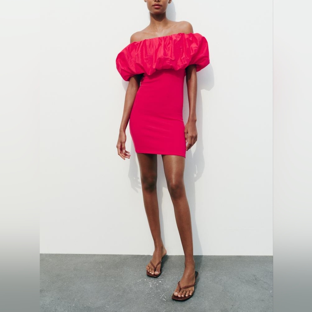 Zara Off The Shoulder Dress NWT